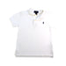 A White Short Sleeve Polos from Polo Ralph Lauren in size 4T for boy. (Front View)