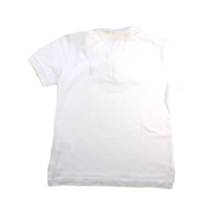A White Short Sleeve Polos from Polo Ralph Lauren in size 4T for boy. (Back View)