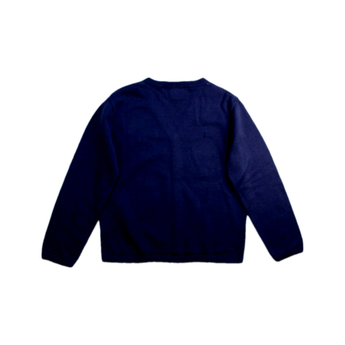 A Navy Cardigans from Tartine et Chocolat in size 5T for girl. (Back View)