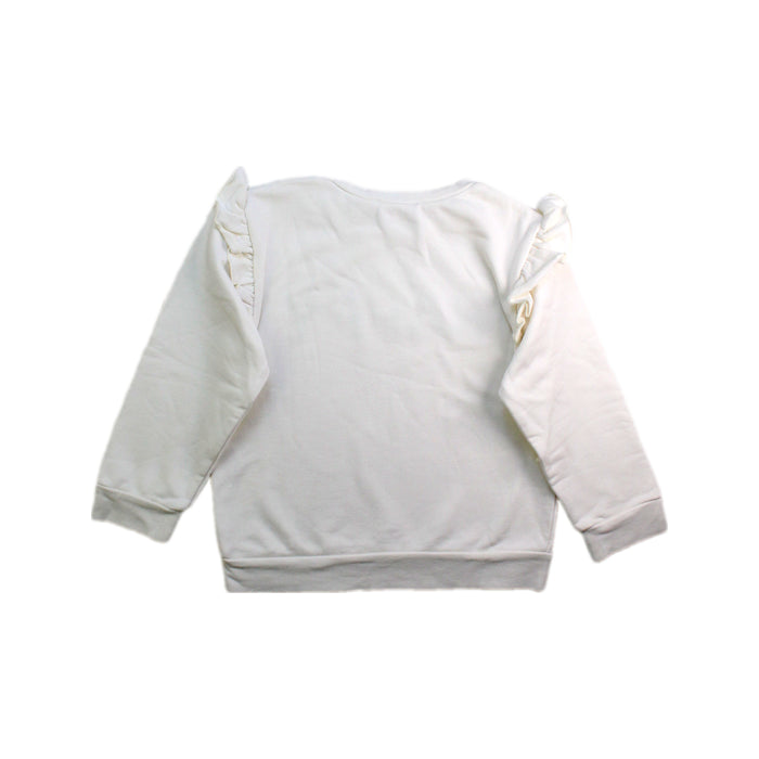 A White Crewneck Sweatshirts from Tartine et Chocolat in size 5T for girl. (Back View)