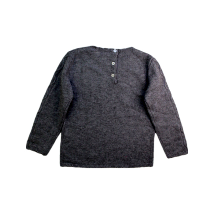 A Grey Knit Sweaters from Tartine et Chocolat in size 4T for girl. (Back View)