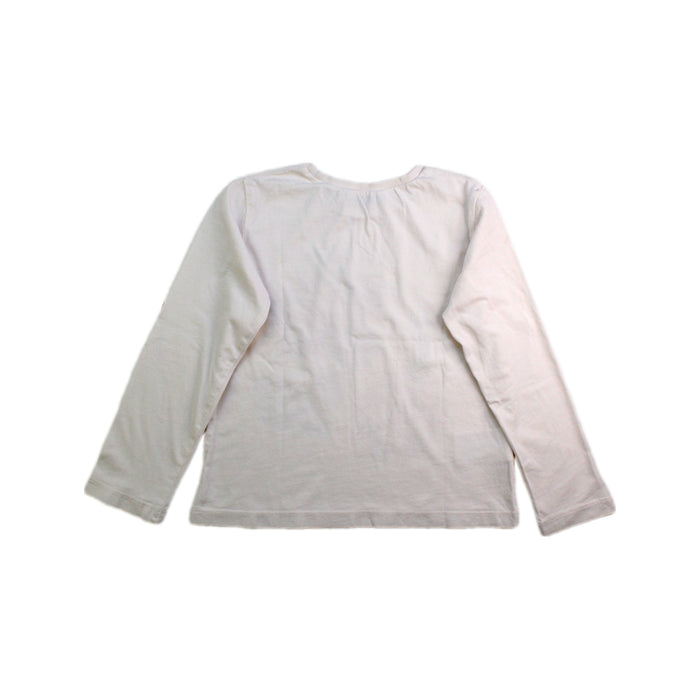 A White Long Sleeve Tops from Mayoral in size 6T for girl. (Back View)