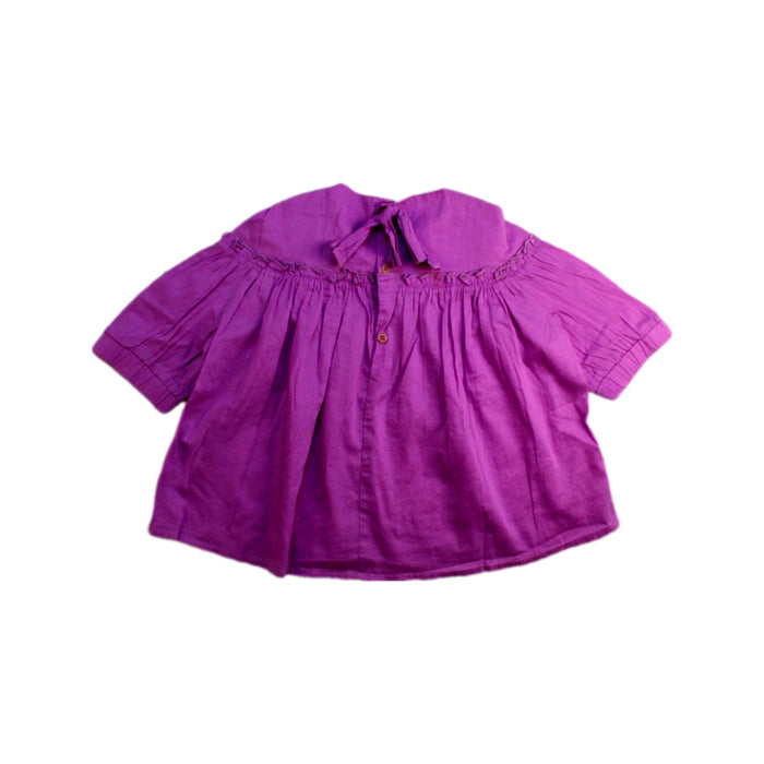 A Purple Long Sleeve Tops from Il Gufo in size 4T for girl. (Back View)