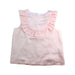 A Pink Sleeveless Tops from Hucklebones in size 4T for girl. (Front View)