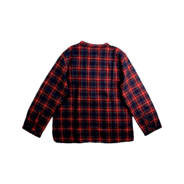A Red Long Sleeve Shirts from Laranjinha in size 5T for boy. (Back View)