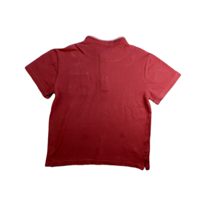 A Red Short Sleeve Polos from Mayoral in size 7Y for boy. (Back View)