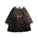 A Brown Long Sleeve Dresses from Laranjinha in size 4T for girl. (Front View)