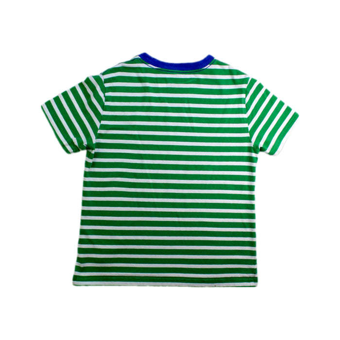 A Green Short Sleeve T Shirts from Polo Ralph Lauren in size 7Y for boy. (Back View)