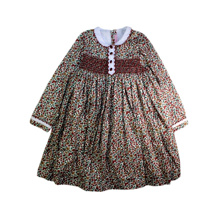 A Multicolour Long Sleeve Dresses from La Coqueta in size 7Y for girl. (Front View)