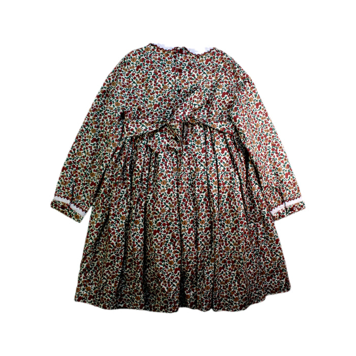 A Multicolour Long Sleeve Dresses from La Coqueta in size 7Y for girl. (Back View)