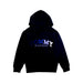 A Black Hooded Sweatshirts from Tommy Hilfiger in size 6T for girl. (Front View)