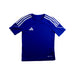 A Blue Short Sleeve T Shirts from Adidas in size 7Y for girl. (Front View)