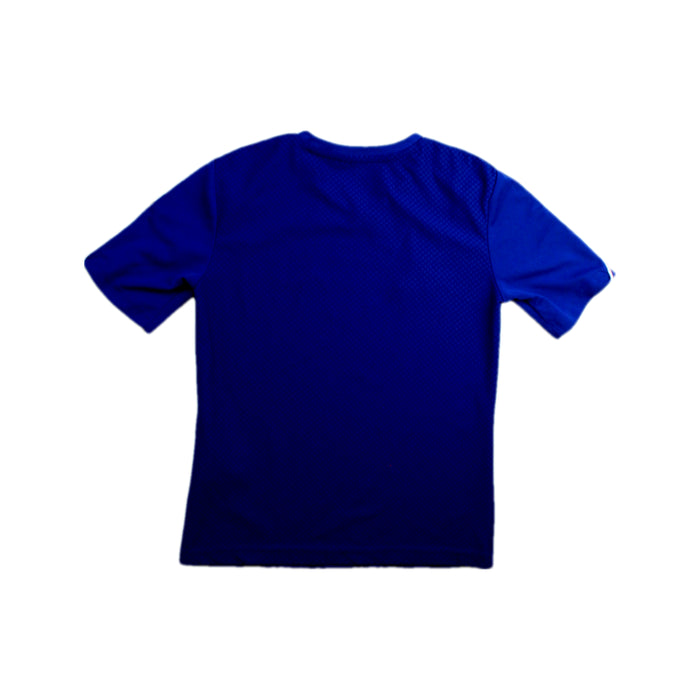 A Blue Short Sleeve T Shirts from Adidas in size 7Y for girl. (Back View)