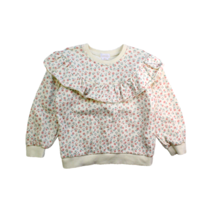 A Beige Crewneck Sweatshirts from Jamie Kay in size 5T for girl. (Front View)