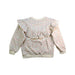 A Beige Crewneck Sweatshirts from Jamie Kay in size 5T for girl. (Back View)