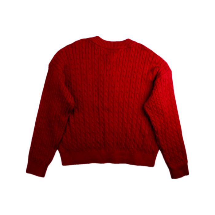 A Red Cardigans from Tommy Hilfiger in size 6T for girl. (Back View)