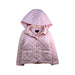 A Pink Puffer/Quilted Jackets from Polo Ralph Lauren in size 5T for girl. (Front View)