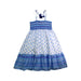 A Blue Sleeveless Dresses from Sunuva in size 5T for girl. (Front View)