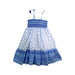 A Blue Sleeveless Dresses from Sunuva in size 5T for girl. (Back View)