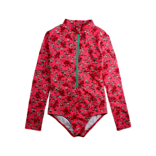A Pink Swimsuits from Boden in size 5T for girl. (Front View)