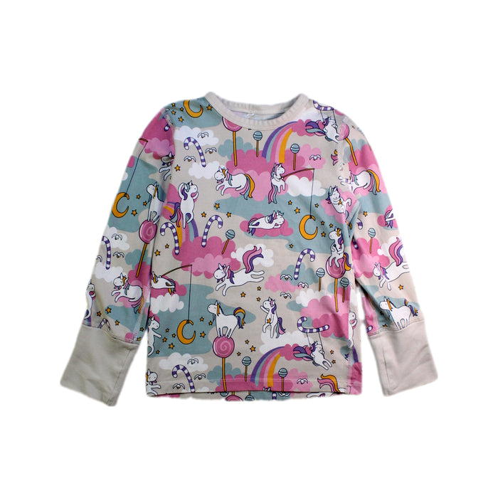 A Multicolour Long Sleeve Tops from Polarn O. Pyret in size 4T for girl. (Front View)