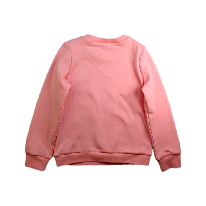 A Pink Crewneck Sweatshirts from Momonittu in size 8Y for girl. (Back View)