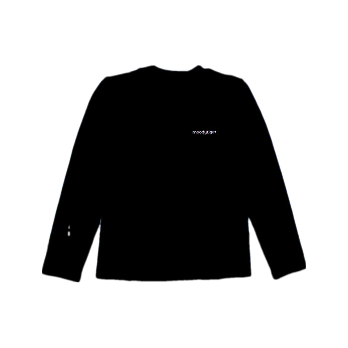 A Black Long Sleeve Tops from Moody Tiger in size 4T for neutral. (Front View)