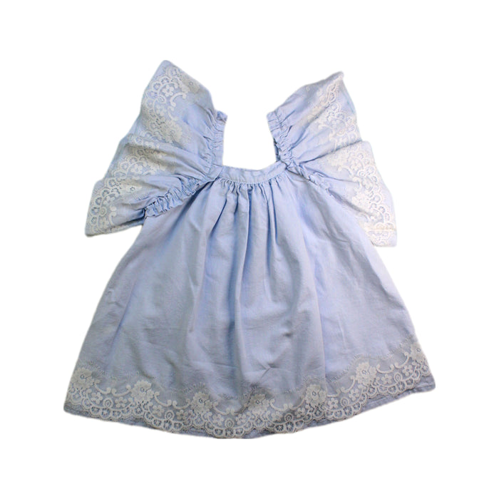 A Blue Long Sleeve Dresses from Phi Clothing in size 3T for girl. (Front View)