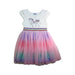 A Multicolour Short Sleeve Dresses from Lola + The Boys in size 5T for girl. (Front View)
