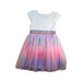 A Multicolour Short Sleeve Dresses from Lola + The Boys in size 5T for girl. (Back View)