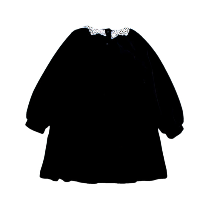 A Black Long Sleeve Dresses from Petit Main in size 4T for girl. (Back View)