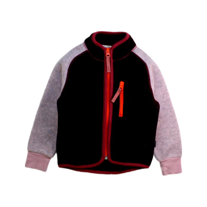 A Black Lightweight Jackets from Molo in size 3T for girl. (Front View)