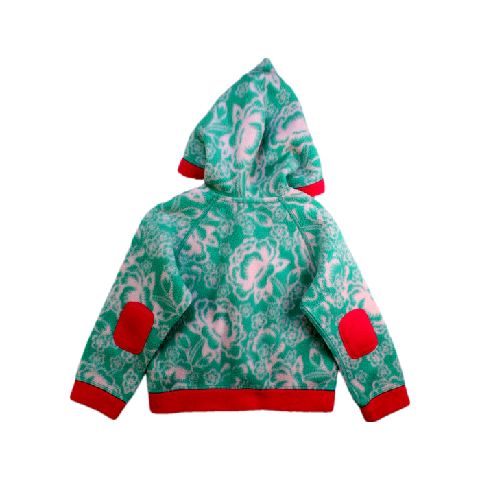 A Green Hooded Sweatshirts from Patagonia in size 4T for girl. (Back View)
