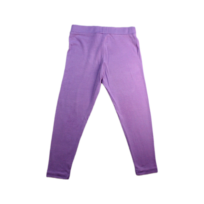 A Purple Leggings from Lemon Loves Lime in size 3T for girl. (Back View)