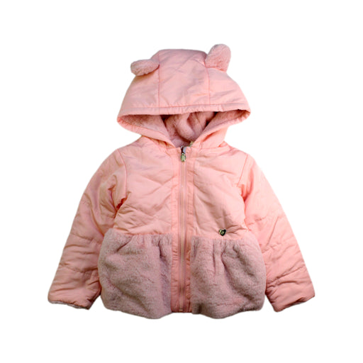 A Pink Puffer/Quilted Coats & Outerwear from Chickeeduck in size 2T for girl. (Front View)
