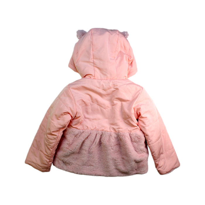 A Pink Puffer/Quilted Coats & Outerwear from Chickeeduck in size 2T for girl. (Back View)