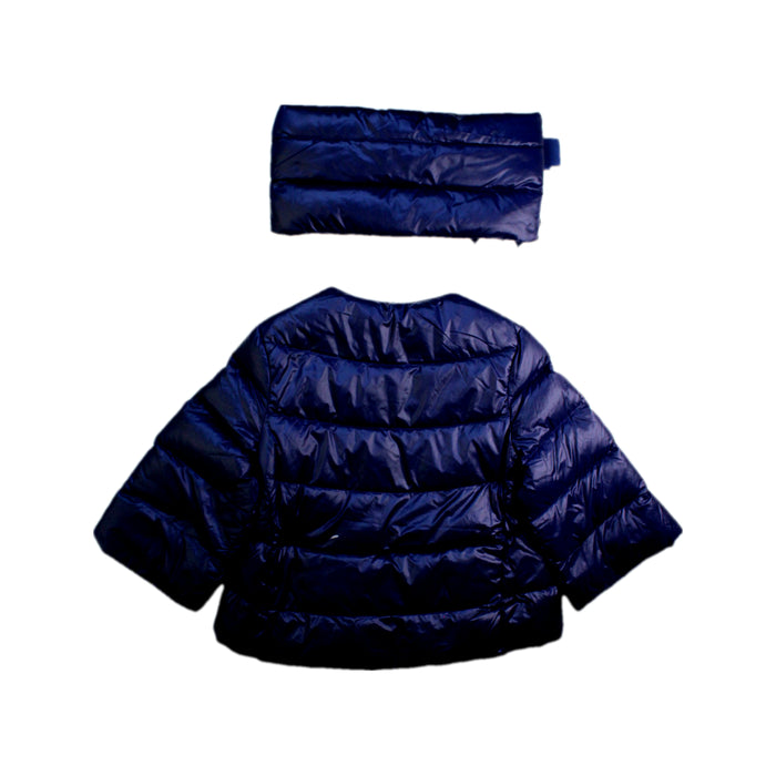 A Navy Puffer/Quilted Jackets from Nicholas & Bears in size 3T for girl. (Back View)