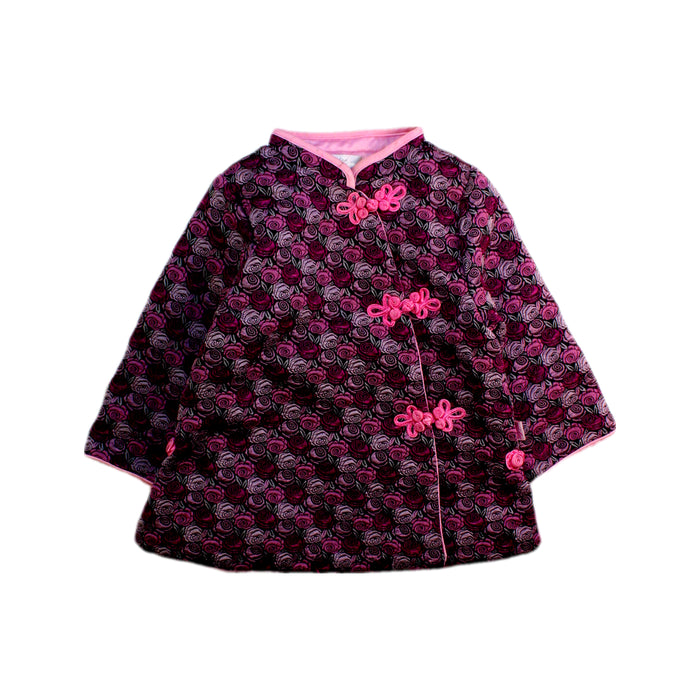 A Pink Lightweight Jackets from Mides in size 12-18M for girl. (Front View)