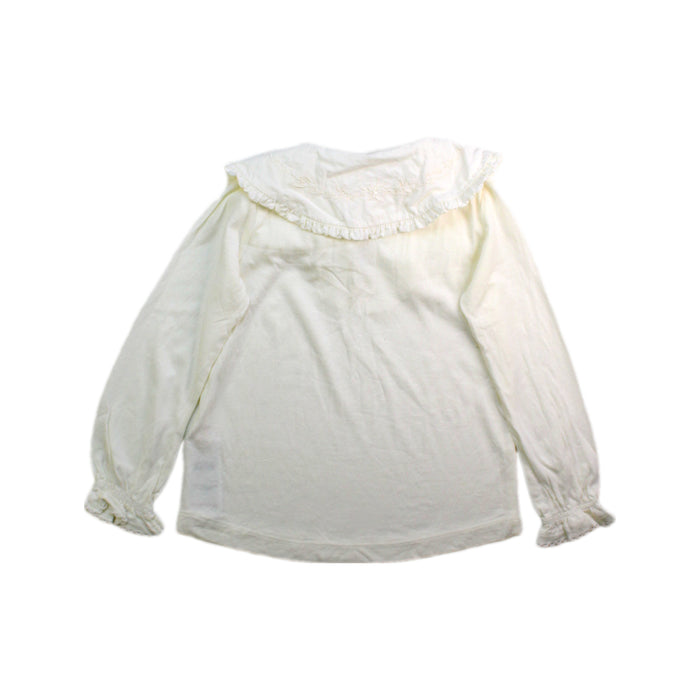 A Ivory Long Sleeve Tops from MarMar in size 3T for girl. (Back View)