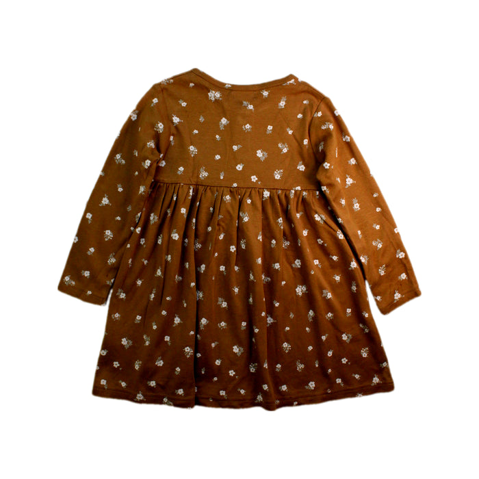 A Brown Long Sleeve Dresses from Jamie Kay in size 3T for girl. (Back View)