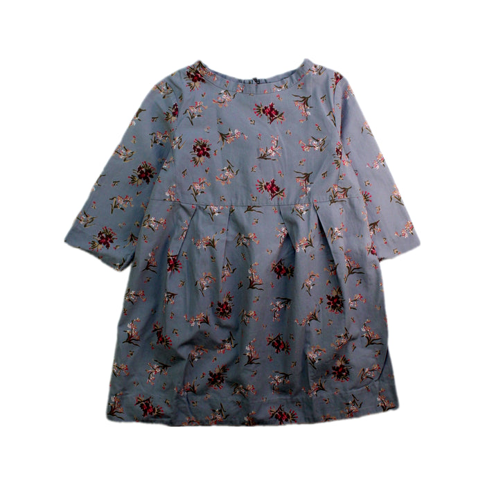 A Blue Long Sleeve Dresses from Bonpoint in size 3T for girl. (Front View)