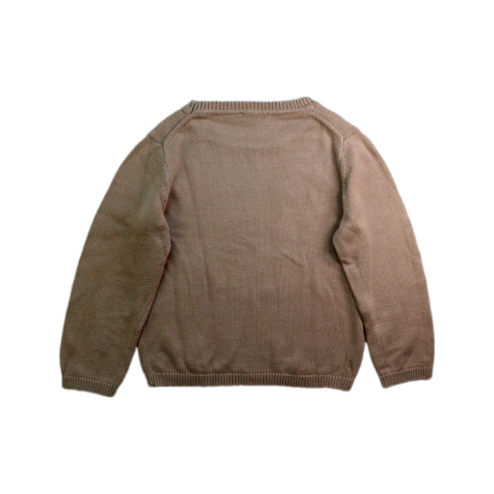 A Beige Knit Sweaters from mini kardi in size 4T for neutral. (Back View)