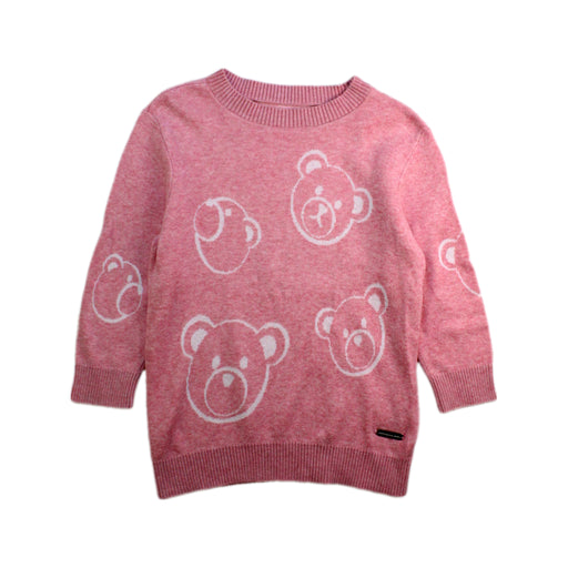 A Pink Knit Sweaters from Nicholas & Bears in size 2T for girl. (Front View)
