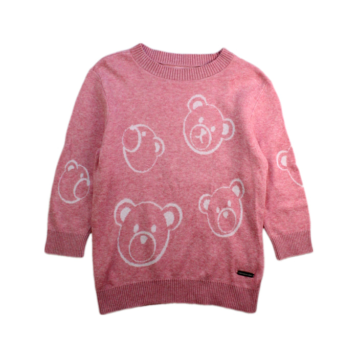 A Pink Knit Sweaters from Nicholas & Bears in size 2T for girl. (Front View)