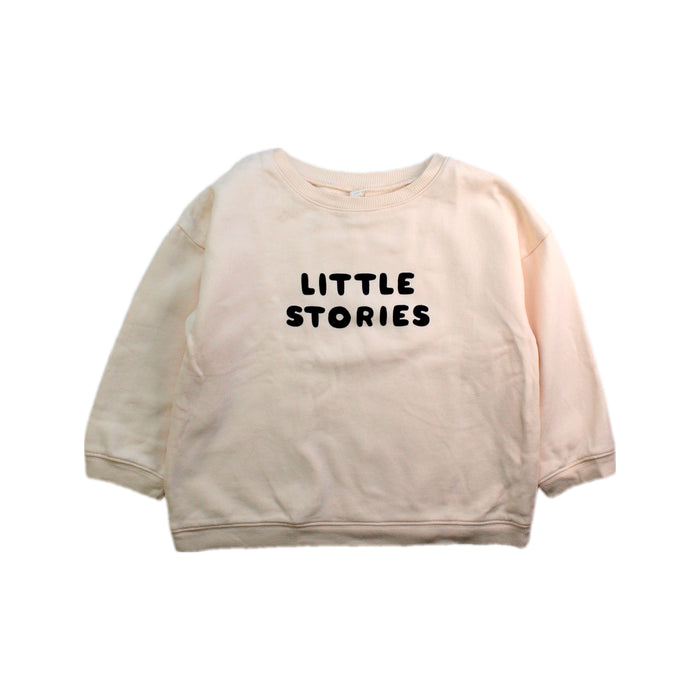 A Ivory Crewneck Sweatshirts from Organic Zoo in size 3T for neutral. (Front View)