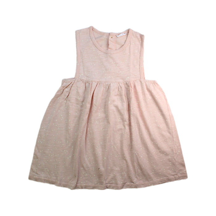 A Pink Sleeveless Dresses from Jamie Kay in size 4T for girl. (Front View)