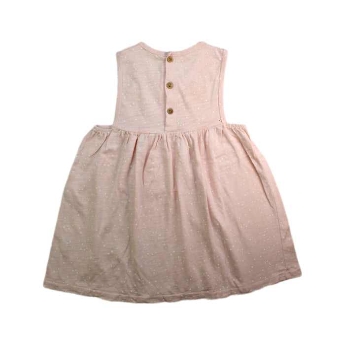 A Pink Sleeveless Dresses from Jamie Kay in size 4T for girl. (Back View)