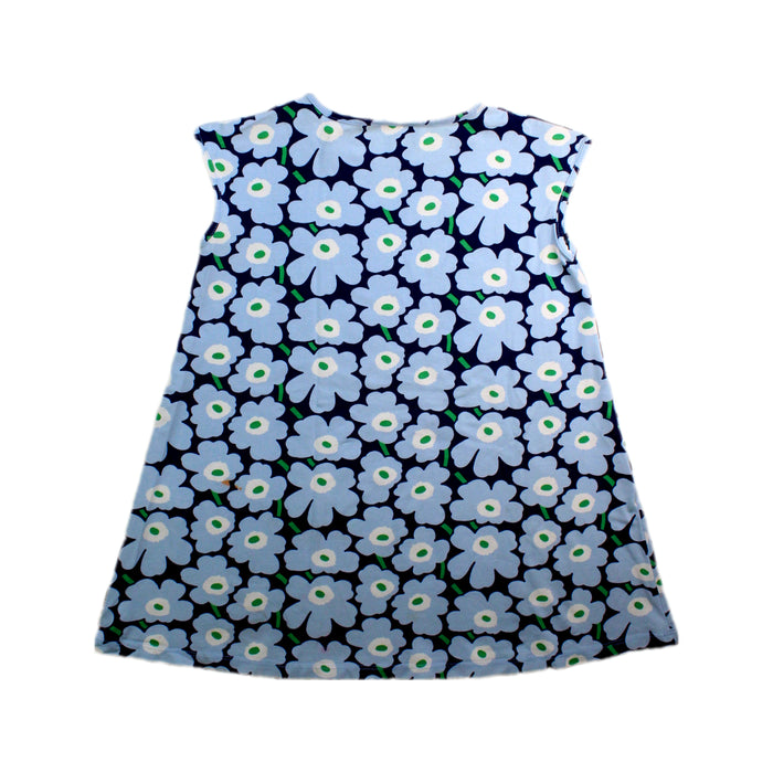 A Blue Sleeveless Dresses from Marimekko in size 2T for girl. (Back View)