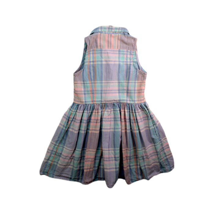 A Multicolour Sleeveless Dresses from Polo Ralph Lauren in size 4T for girl. (Back View)