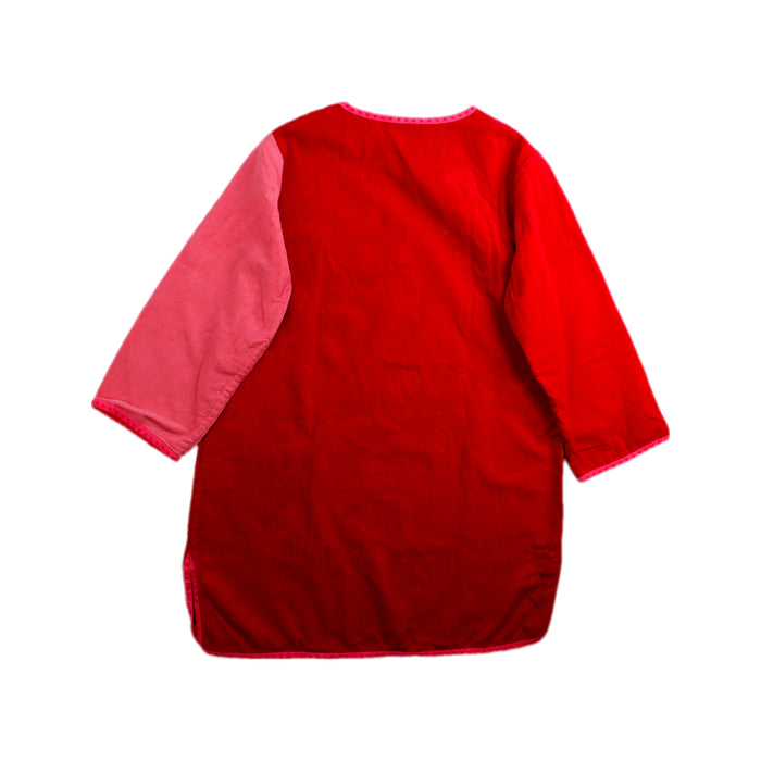 A Red Long Sleeve Dresses from Tang'Roulou in size 4T for girl. (Back View)